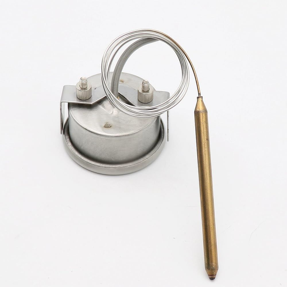 Pizza Oven Electric Oven Bread Kiln Thermometer Pointer Temperature Display 500 Degrees 304 Stainless Steel Temperature Gauge