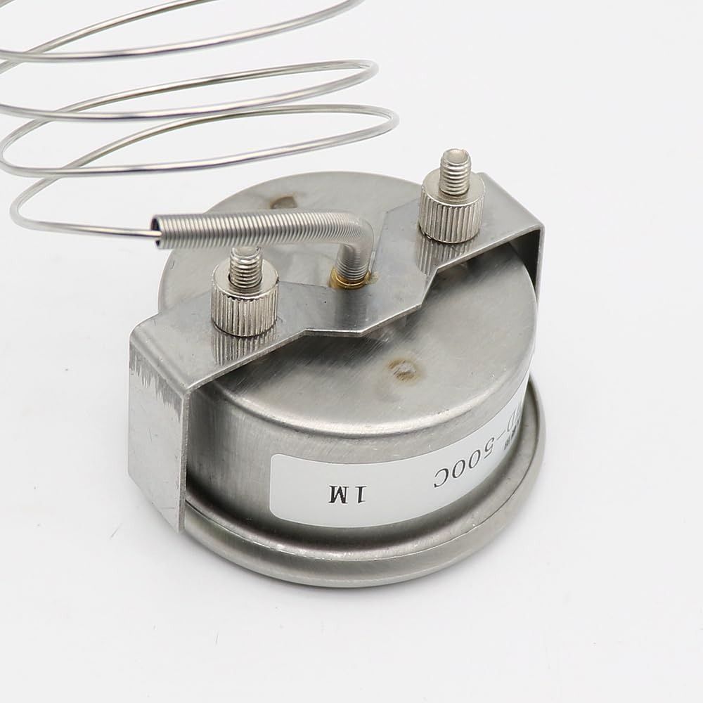 Pizza Oven Electric Oven Bread Kiln Thermometer Pointer Temperature Display 500 Degrees 304 Stainless Steel Temperature Gauge