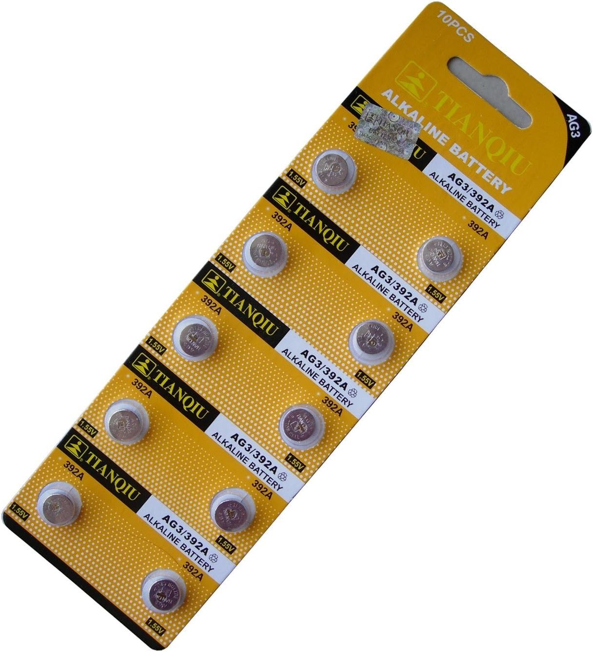 Gernal Tianqiu 2pcs or 10PCS Ag3 Lr41 392 Sr41Sw Alkaline Battery batteries