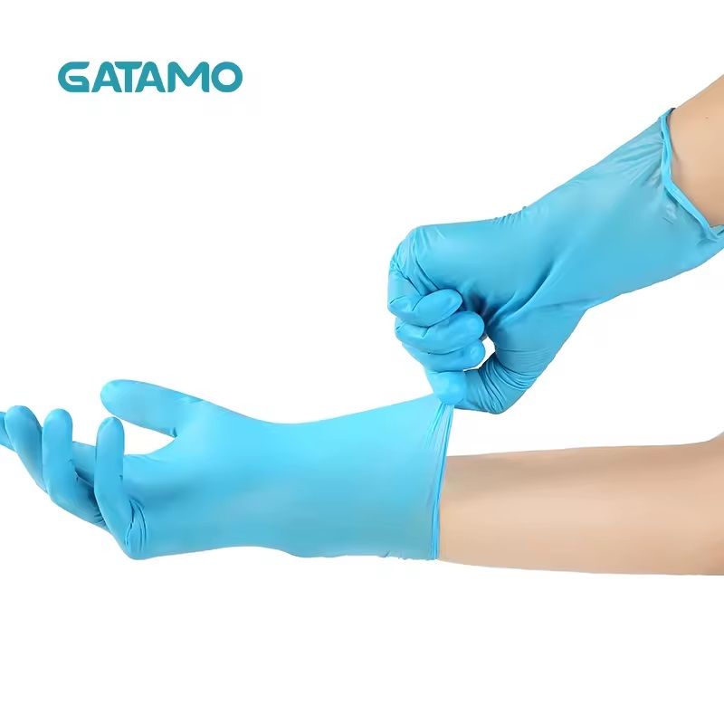 BLUE Nitrile Gloves Powder-Free Medical Grade Examination Gloves 3.5gsm.Gatanamo Food handling Kitchen Tattoo Rubber Silicone