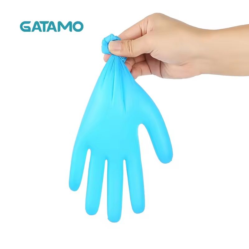 BLUE Nitrile Gloves Powder-Free Medical Grade Examination Gloves 3.5gsm.Gatanamo Food handling Kitchen Tattoo Rubber Silicone