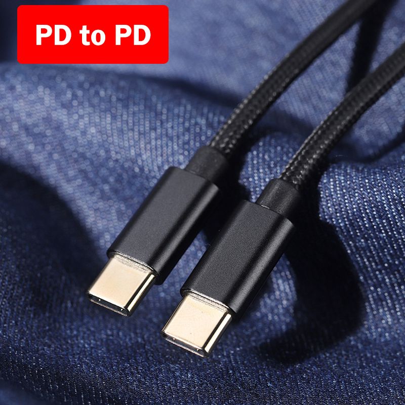 Type C To Type C USB Data PD Fast Charge Cable Black transfer