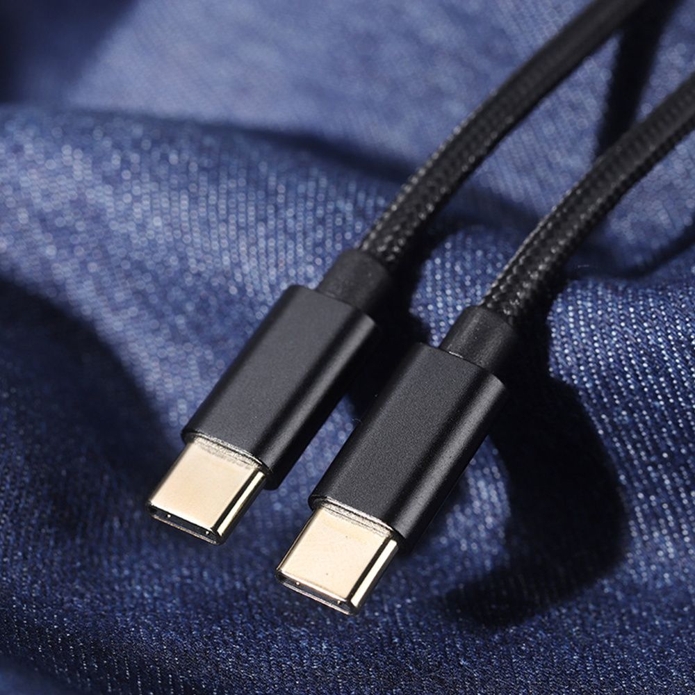 Type C To Type C USB Data PD Fast Charge Cable Black transfer