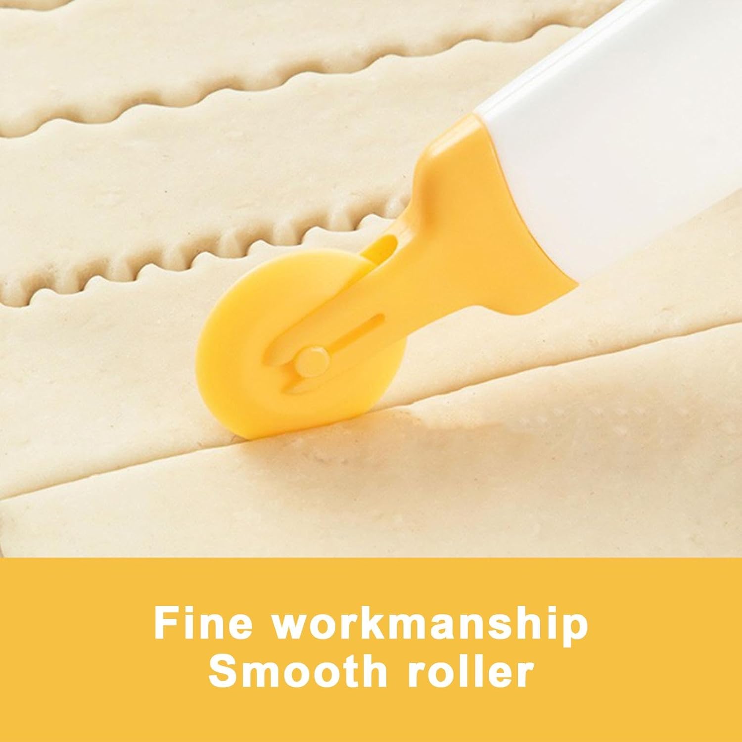 Pastry wheel dough roller with 4-in-1 design cutting cutter ravioli noodles cookies pasta