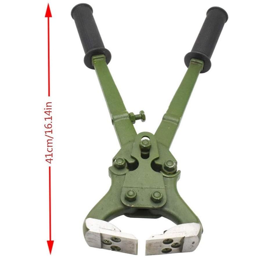 Cattle Horse Cow Goat Hoof Clippers Repair Hoof Scissors Non-Slip Grips Pincers Pliers Nippers Snips Nail Puller Tool Maximum Opening 4Cm 1.57In