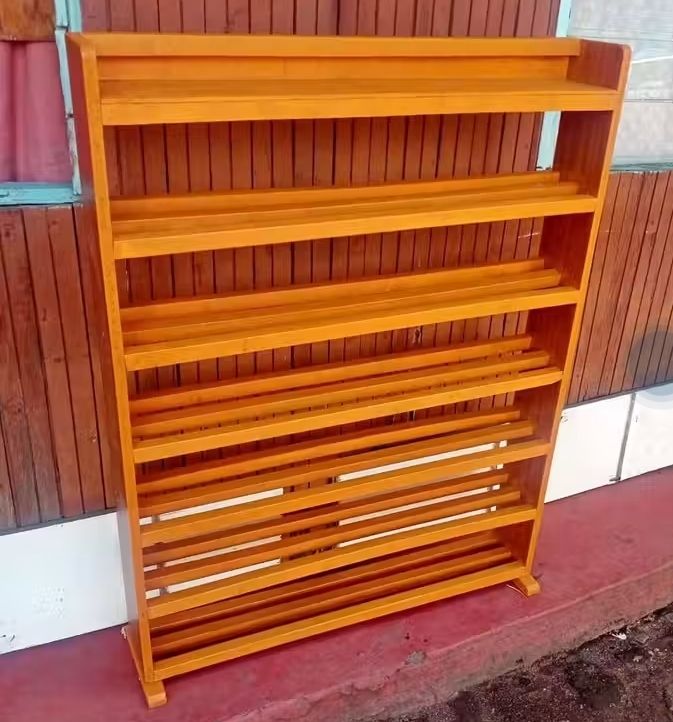 Wooden high quality 6 layer shoe rack.