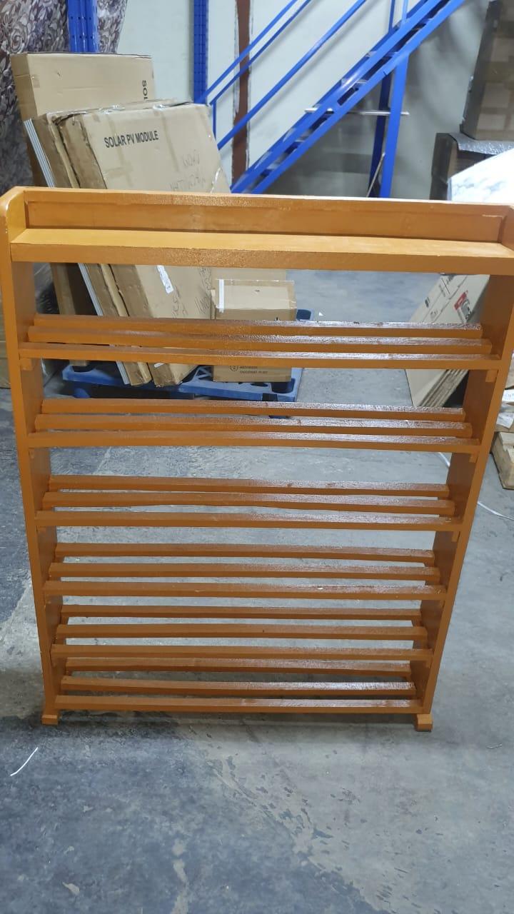 (Offer price 5 layers) Wooden Shoe Rack Economical Shoe Shelf Simple Shoe Cabinet Multi-layer Assembly Door Dormitory Organizer Shoe Storage Rack as picture.