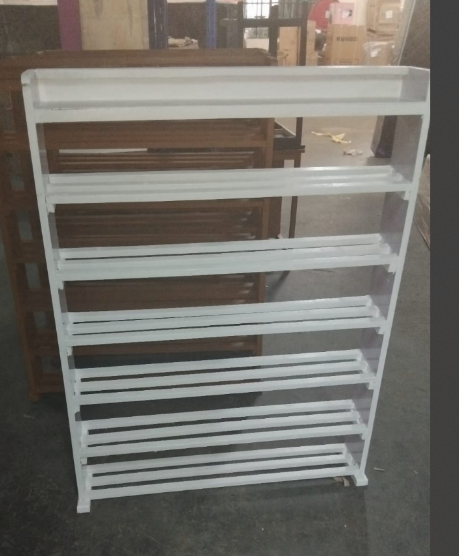 Wooden high quality 6 layer shoe rack.