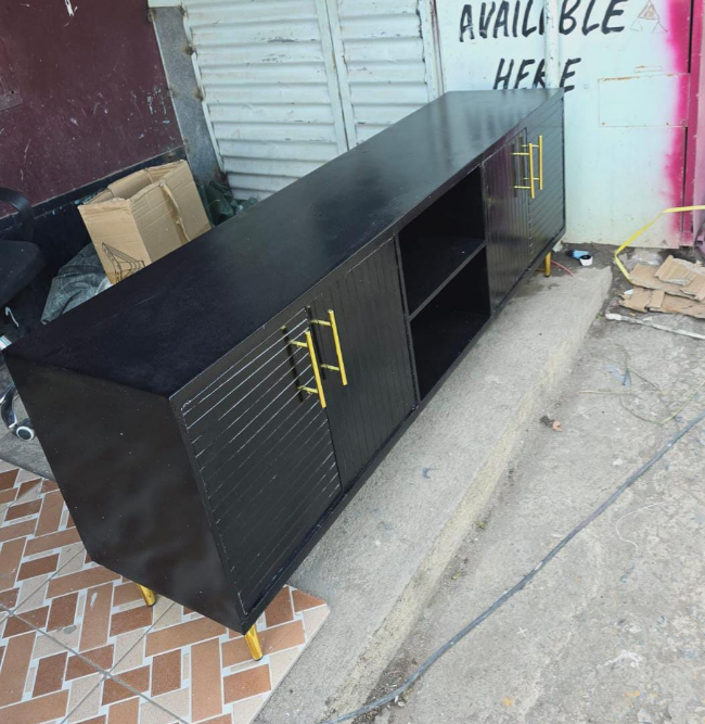 【LIMITED OFFER】5ft black Istanbul TV Stand for Living Room .