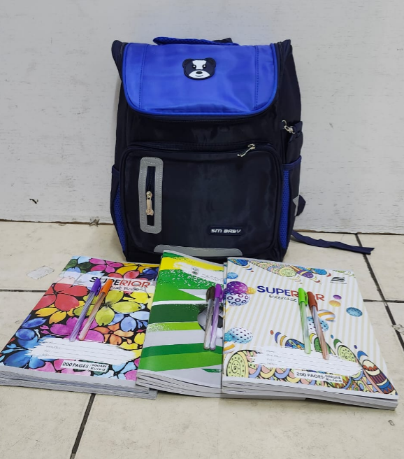 OFFER! OFFER! PREMIUM SM Baby School Bag Children's School Bag First Space Backpack ,Waterproof Back to School Bags Multicolor- Medium(Grade 1- Grade 3)PLUS FREE 12PCS A4 EXERSISE BOOKS AND 12 PENS