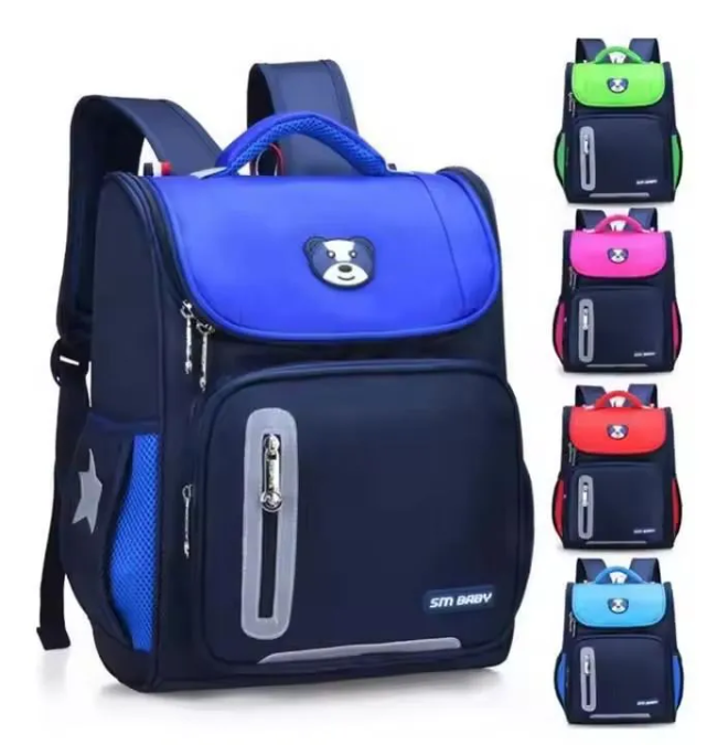 OFFER! OFFER! PREMIUM SM Baby School Bag Children's School Bag First Space Backpack ,Waterproof Back to School Bags Multicolor- Medium(Grade 1- Grade 3)PLUS FREE 12PCS A4 EXERSISE BOOKS AND 12 PENS