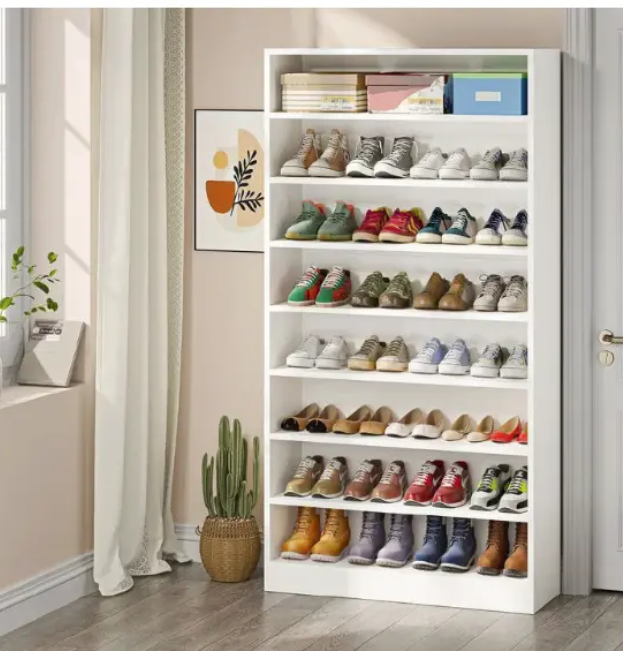 Modern Wooden Shoe Rack | High-Quality, Durable & Stylish Storage Solution | Spacious 50-Pair Capacity | Elegant, Sturdy, and Perfect for Organizing Shoes in Homes, Entryways & Closets