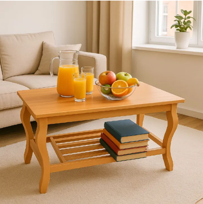 [Superior Quality] Small New Design Modern stylish rectangular design coffee table with storage for living room, fashionable appealing finish as picture multiple colours