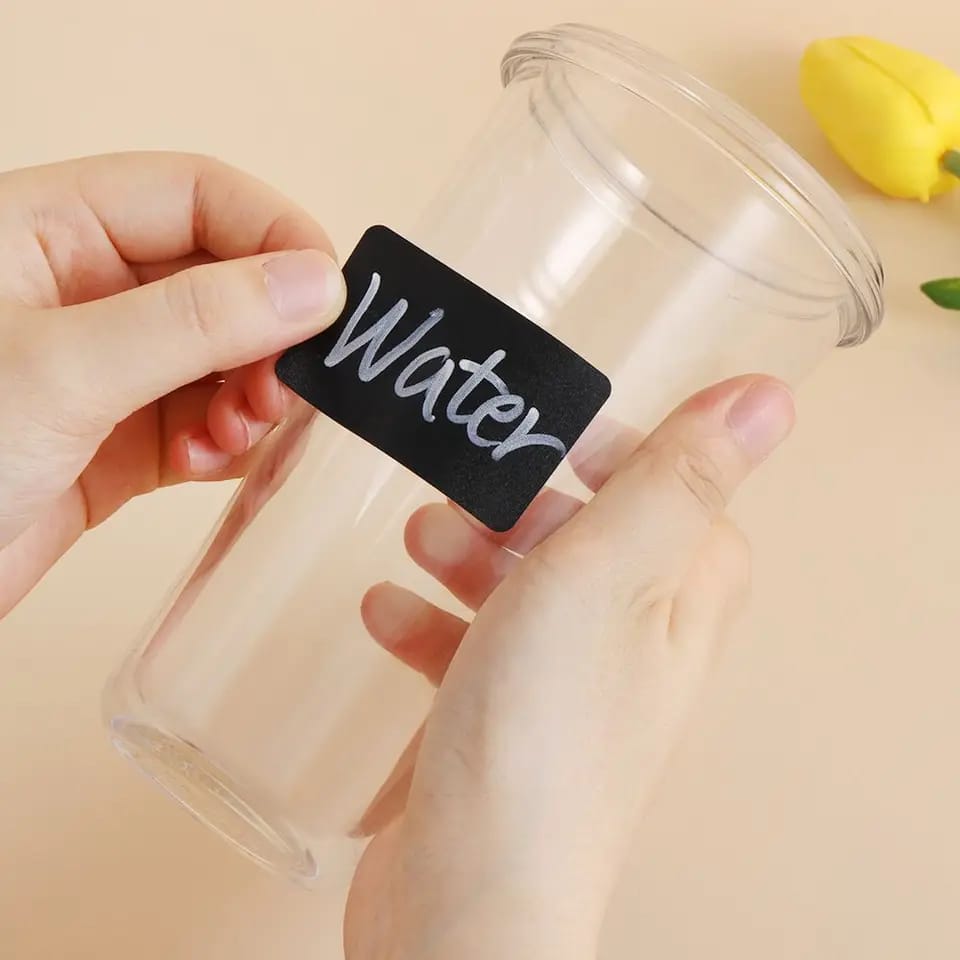 120pc jar stickers label roll +1pen