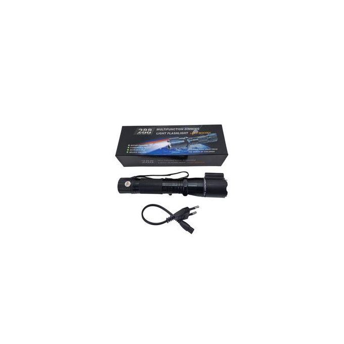 3-in-1 Tactical Flashlight with Stun Gun & Green Laser – Rechargeable Self-Defense Tool