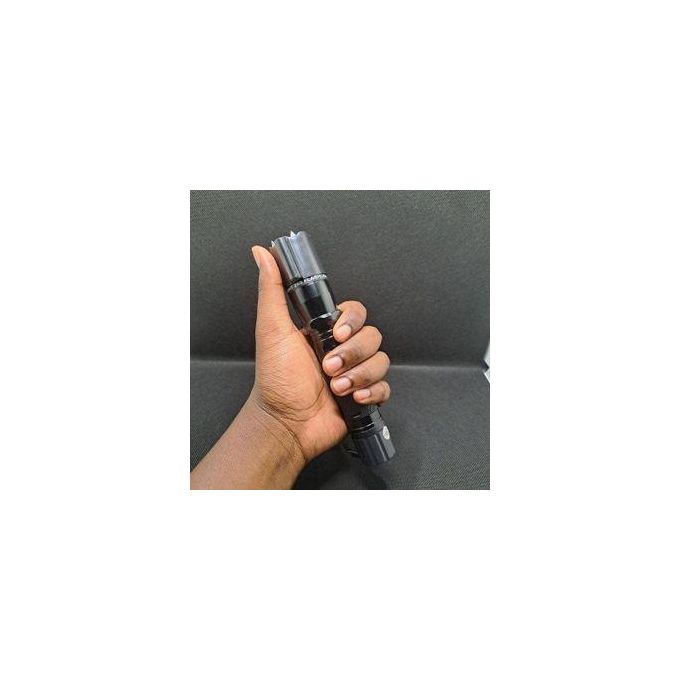 3-in-1 Tactical Flashlight with Stun Gun & Green Laser – Rechargeable Self-Defense Tool