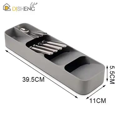 Space-Saving Cutlery Drawer Organizer Tray – Compact Kitchen Utensil Storage for Forks, Spoons & Knives
