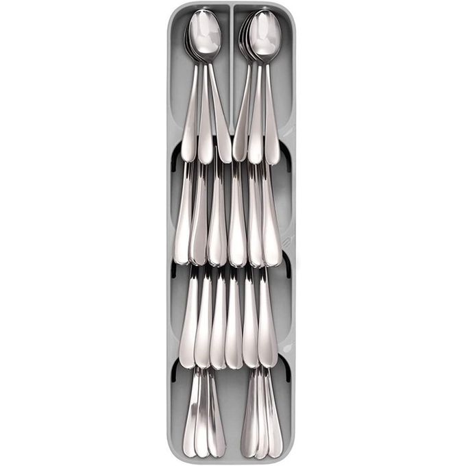 Space-Saving Cutlery Drawer Organizer Tray – Compact Kitchen Utensil Storage for Forks, Spoons & Knives