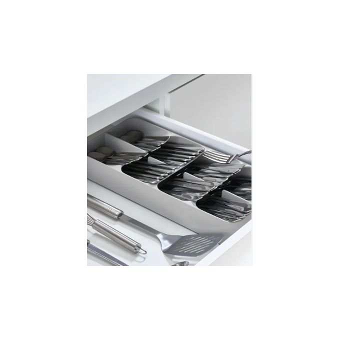 Space-Saving Cutlery Drawer Organizer Tray – Compact Kitchen Utensil Storage for Forks, Spoons & Knives
