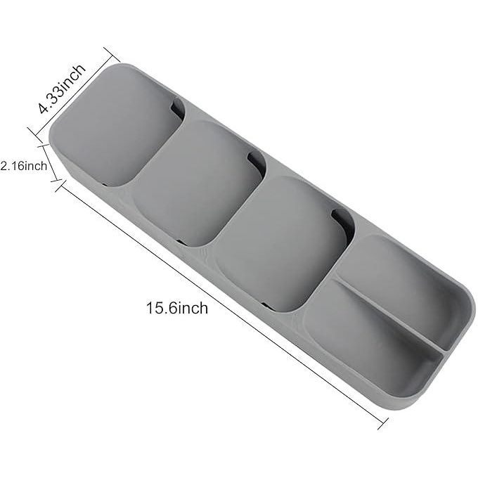 Space-Saving Cutlery Drawer Organizer Tray – Compact Kitchen Utensil Storage for Forks, Spoons & Knives