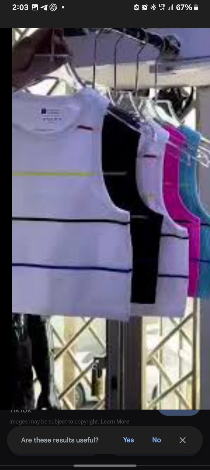 Women's Colorful Stripe Ribbed Sleeveless Crop Top