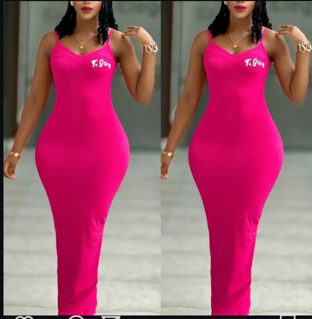 Women's Sleeveless Bodycon Midi Dress – Spaghetti Strap