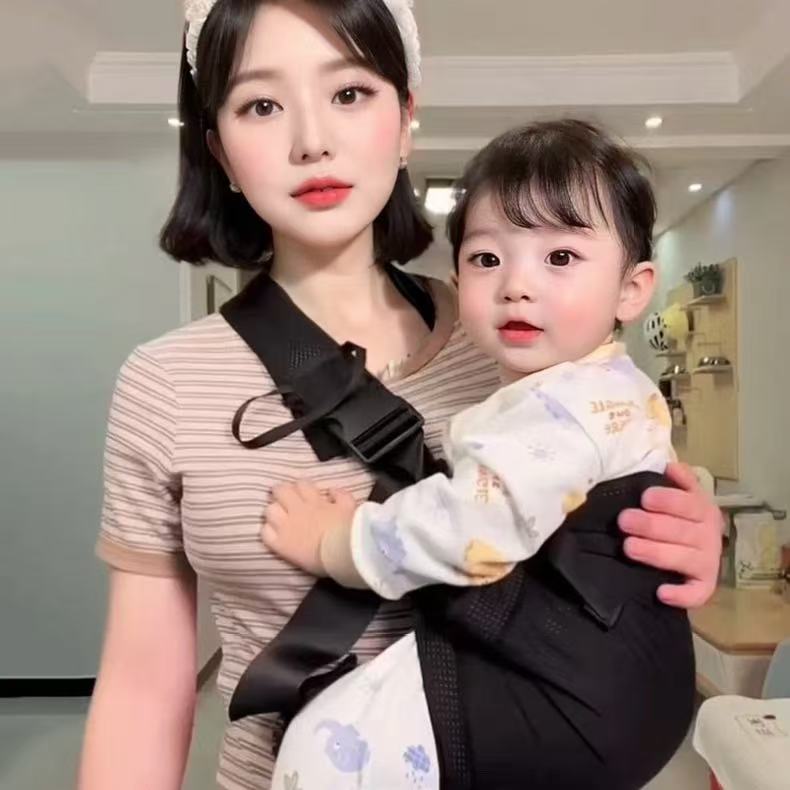 Adjustable Baby Carrier (0-48 Months) – Essential Newborn Support Sling, Ergonomic Front & Hip Carry for Secure Holding, Breathable & Lightweight