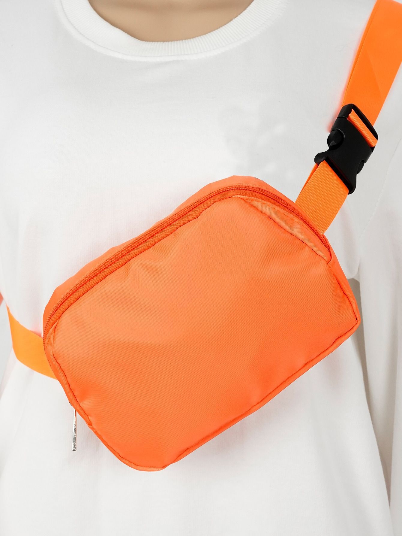 Popular women's waist bag, crossbody chest bag, men's and women's fashionable nylon waterproof sports waist bag