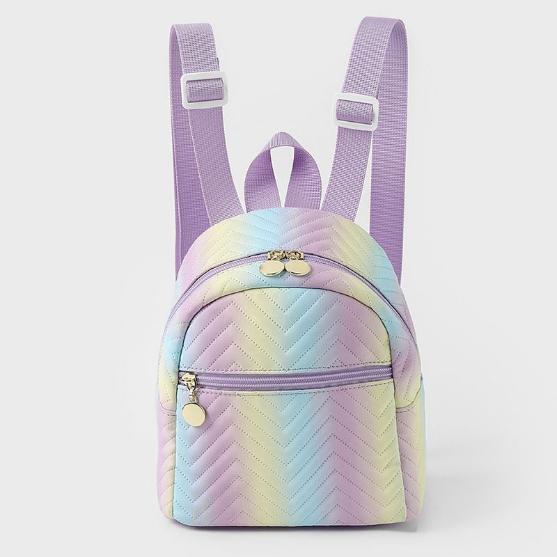 Girls' backpack, girls' multi-color campus backpack, Hong Kong style simple candy color versatile children's foreign trade backpack