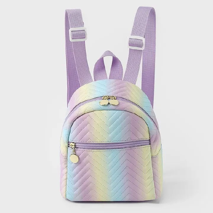 Girls' backpack, girls' multi-color campus backpack, Hong Kong style simple candy color versatile children's foreign trade backpack