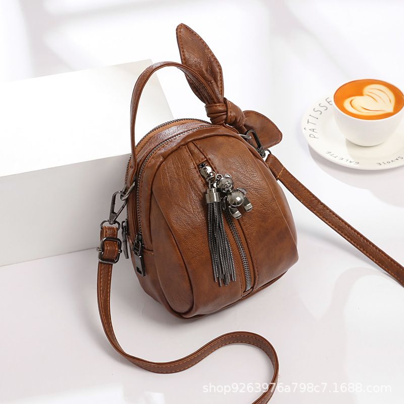 Mini handbag, women's new versatile three-layer women's mobile phone bag, crossbody, single shoulder, hand-held women's bag