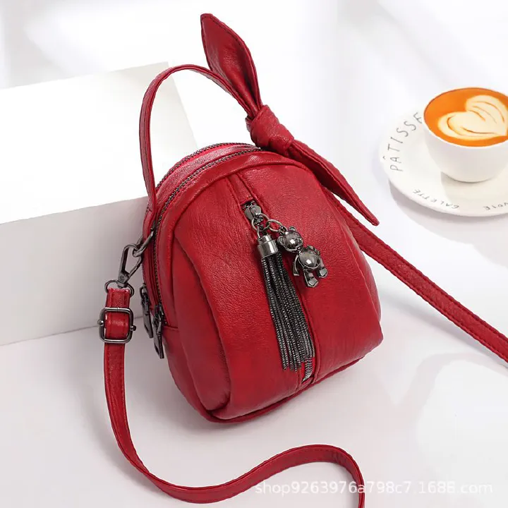 Mini handbag, women's new versatile three-layer women's mobile phone bag, crossbody, single shoulder, hand-held women's bag