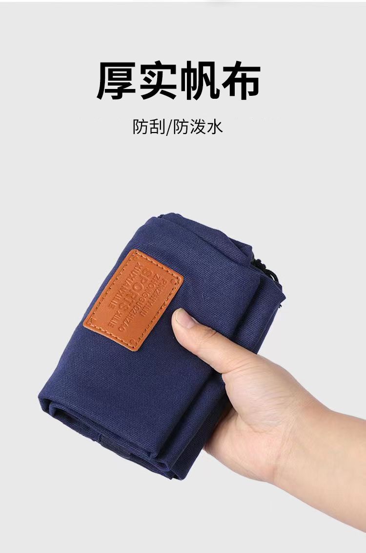 Canvas fishing rod bag, thickened fishing umbrella bag, canvas fishing rod bag, fish bag, fish rod storage bag, scratch resistant fishing gear accessory bag