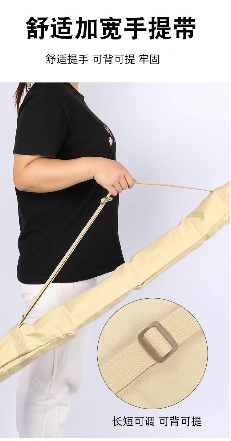 Canvas fishing rod bag, thickened fishing umbrella bag, canvas fishing rod bag, fish bag, fish rod storage bag, scratch resistant fishing gear accessory bag