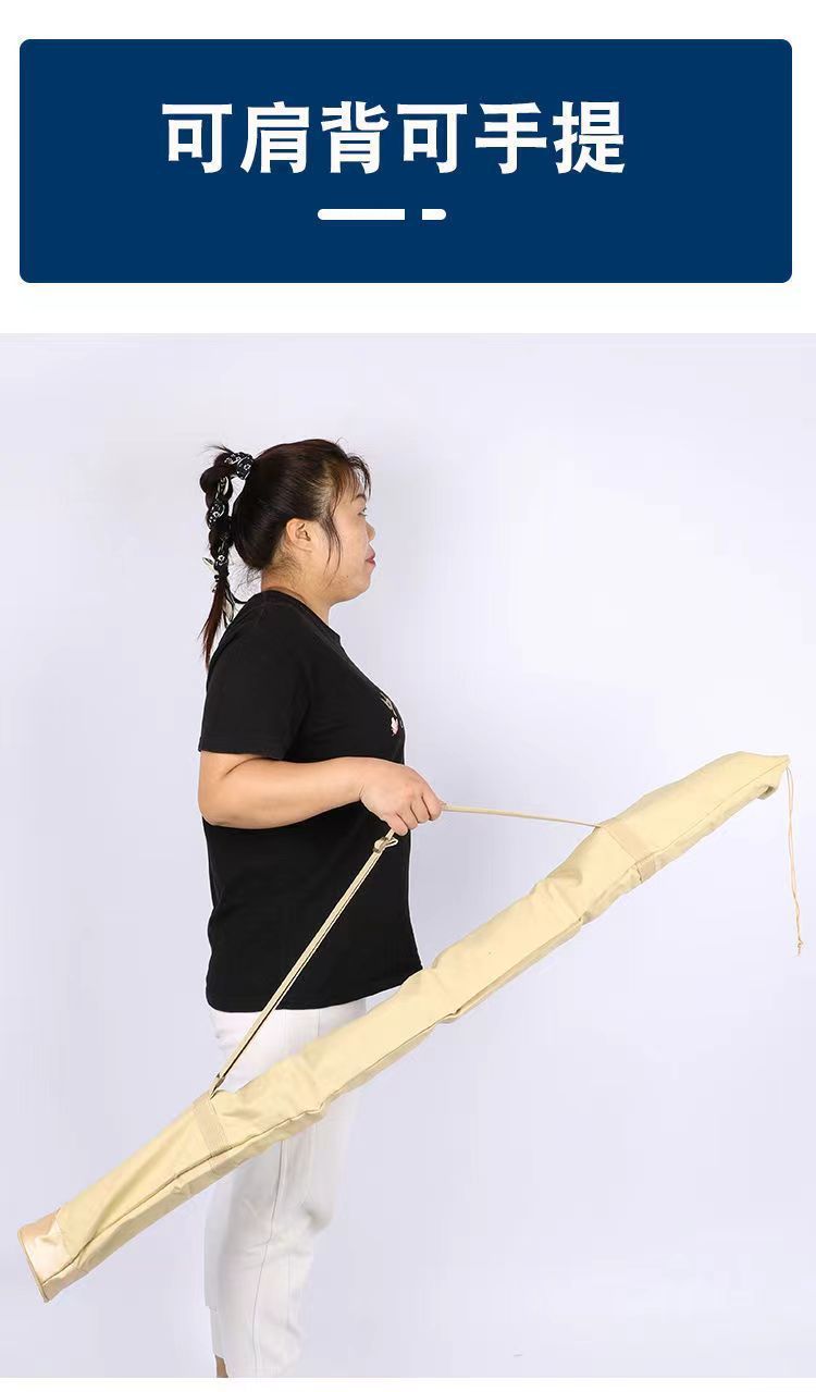 Canvas fishing rod bag, thickened fishing umbrella bag, canvas fishing rod bag, fish bag, fish rod storage bag, scratch resistant fishing gear accessory bag