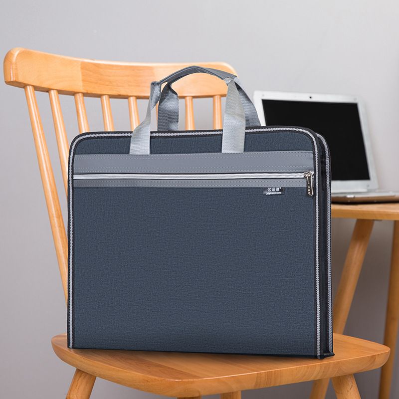 New briefcase file bag, men's business Oxford cloth document bag, women's conference material bag