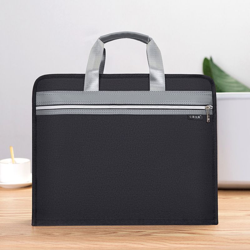 New briefcase file bag, men's business Oxford cloth document bag, women's conference material bag