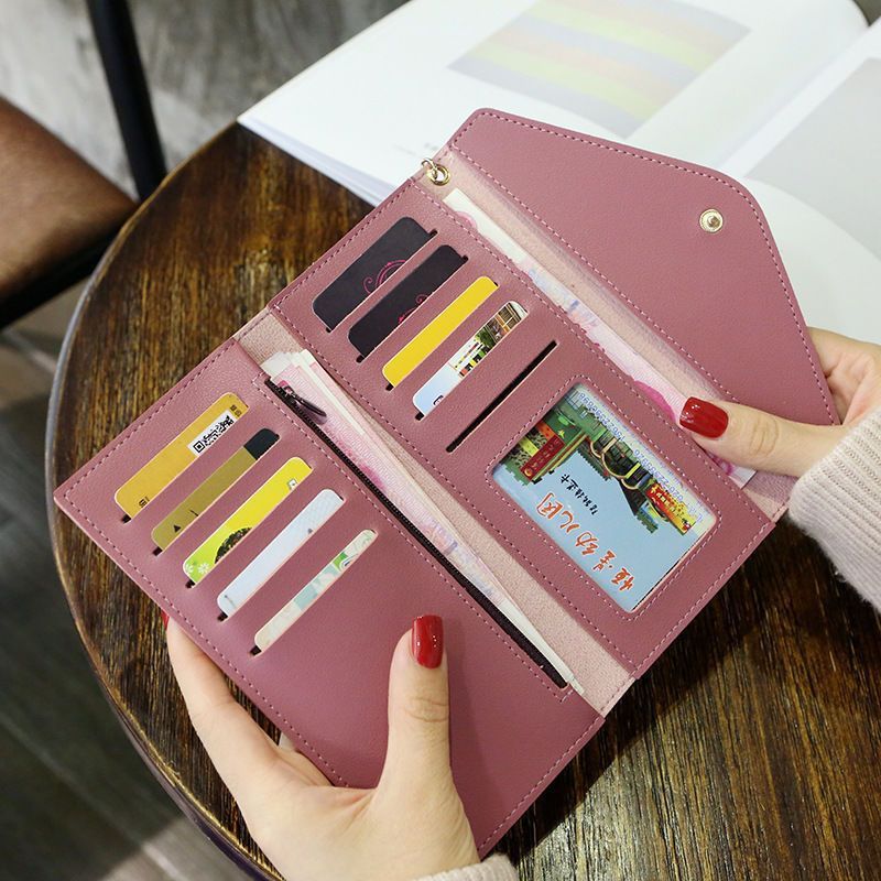 Fashion long tassel wallet for women, 30% off for female students, large capacity change card bag, simple Korean version, hand-held bag, wallet