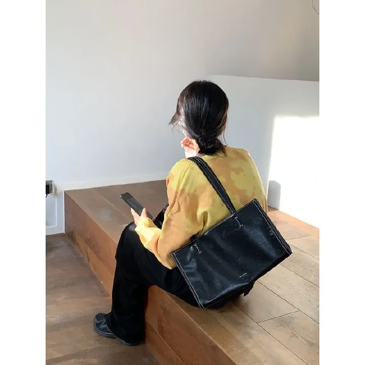 Korean early autumn new large capacity shoulder bag tote bag versatile women's bag trendy casual commuting big bag