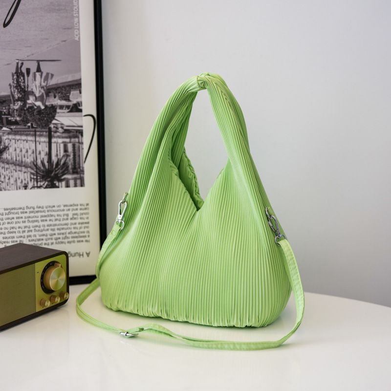 New women's bag, pleated bag, handbag, shoulder bag, crossbody bag, 2024 autumn niche large capacity Korean version, special features