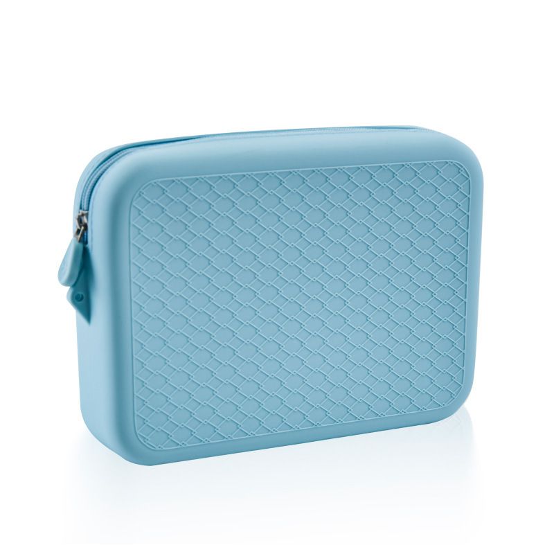 Silicone storage bag, makeup bag, portable women's handbag, multifunctional waterproof silicone travel bag