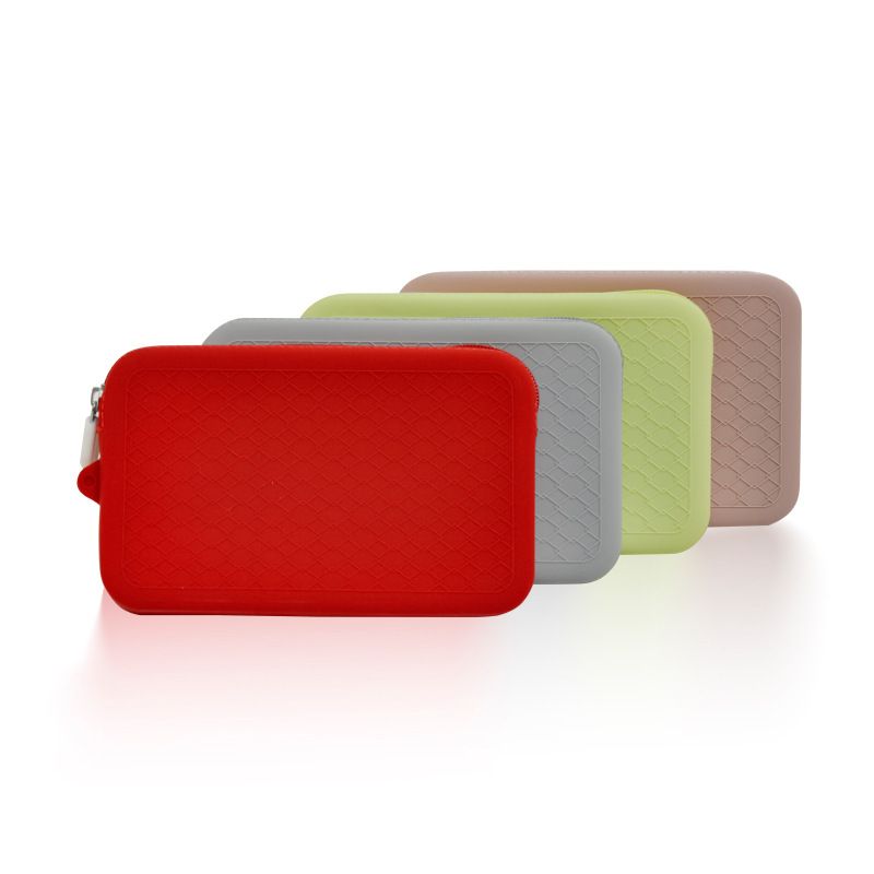 Silicone storage bag, makeup bag, portable women's handbag, multifunctional waterproof silicone travel bag