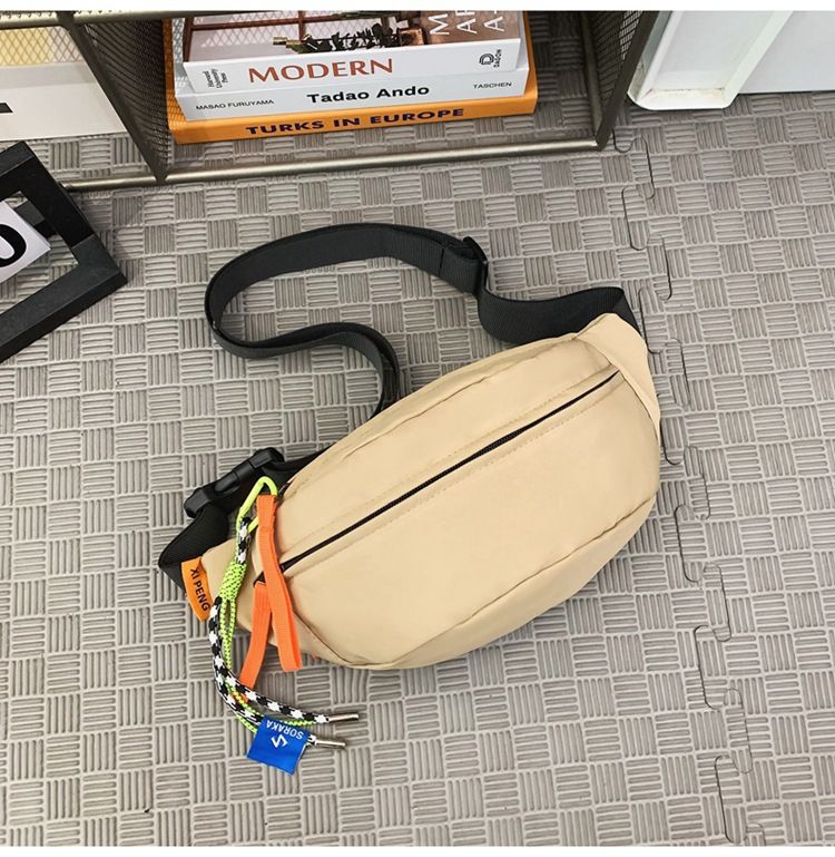 Chest bag, men's Instagram trendy small bag, waterproof Japanese casual crossbody bag, sports shoulder bag, men's waist bag, women's shoulder bag