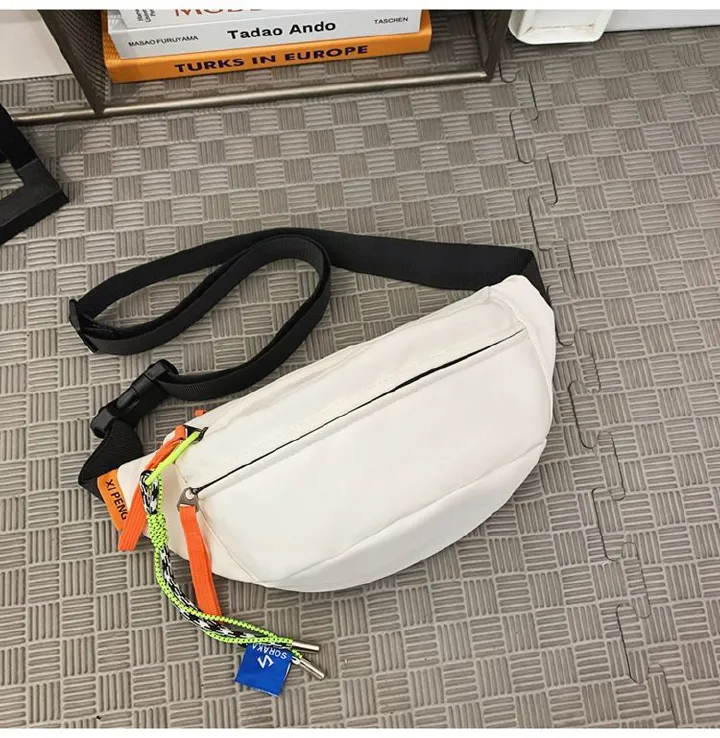 Chest bag, men's Instagram trendy small bag, waterproof Japanese casual crossbody bag, sports shoulder bag, men's waist bag, women's shoulder bag
