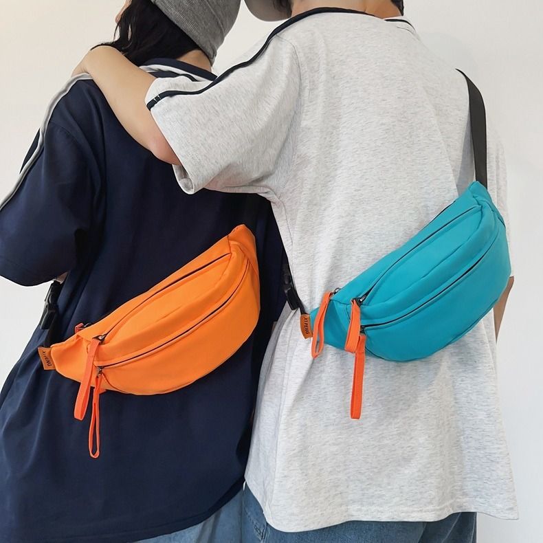 Chest bag, men's Instagram trendy small bag, waterproof Japanese casual crossbody bag, sports shoulder bag, men's waist bag, women's shoulder bag