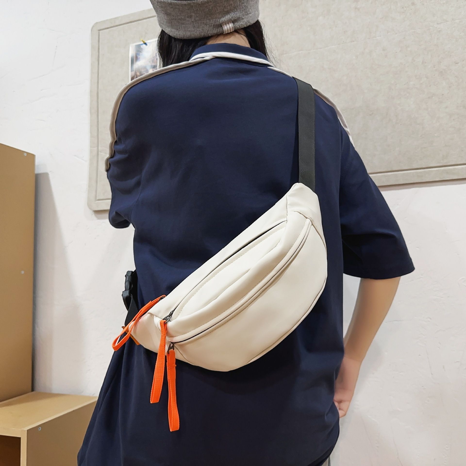 Chest bag, men's Instagram trendy small bag, waterproof Japanese casual crossbody bag, sports shoulder bag, men's waist bag, women's shoulder bag