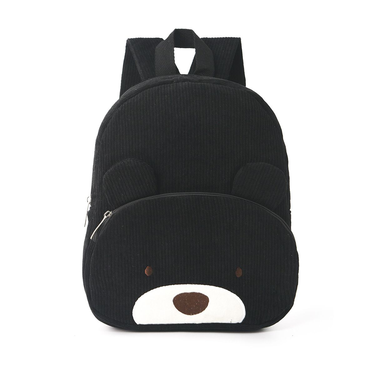 Popular cute teddy bear backpack with corduroy for elementary school students, fashionable casual backpack, cartoon plush bag
