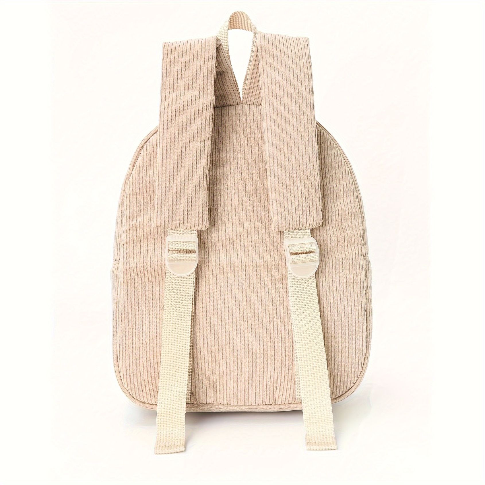 Popular cute teddy bear backpack with corduroy for elementary school students, fashionable casual backpack, cartoon plush bag