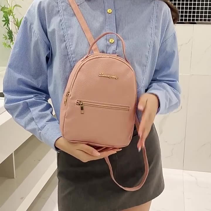 Twig Mini Backpack 2024 Ladies Bags Korean Edition Comfortable and Soft Small Backpack