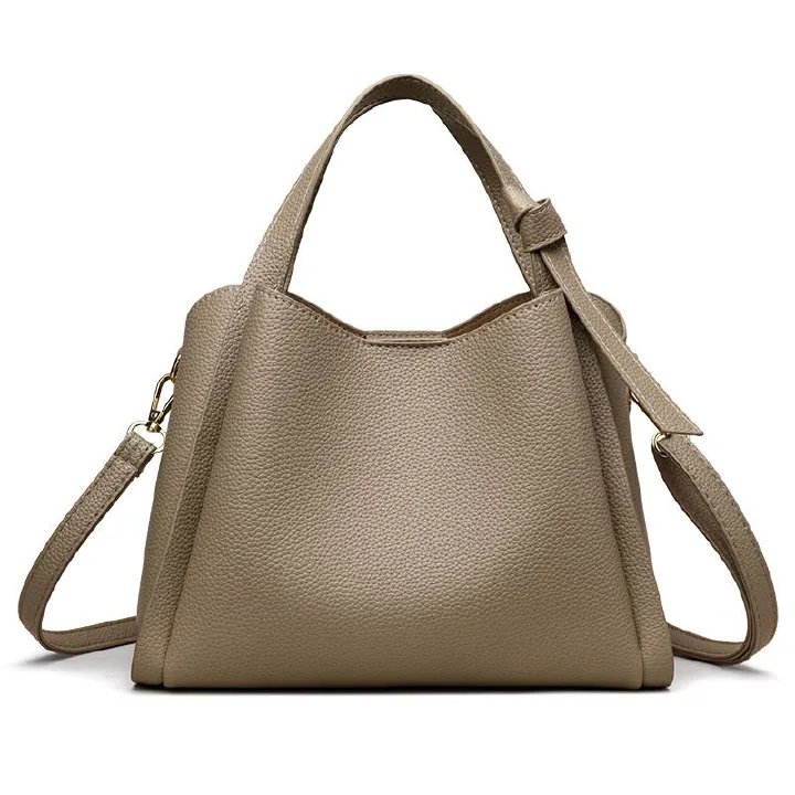 New spring and summer canvas niche design, high-end sense, simple and versatile, bucket chain, hand-held crossbody bag for women